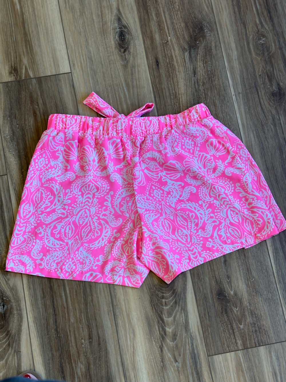 Lilly Pulitzer Mylee Tie Front Shorts Havana Pink Size 6 - Picture 3 of 8
